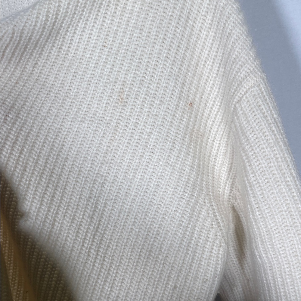 JENNI KAYNE WOMENS CASHMERE CARDIGAN SWEATER IVORY SMALL - Picture 5 of 8